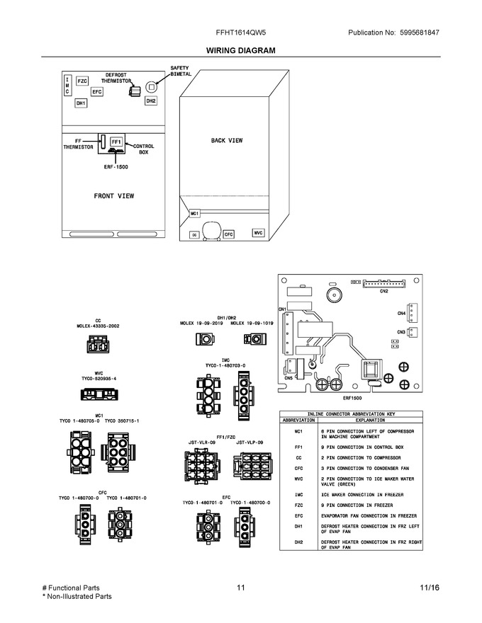 Diagram for FFHT1614QW5