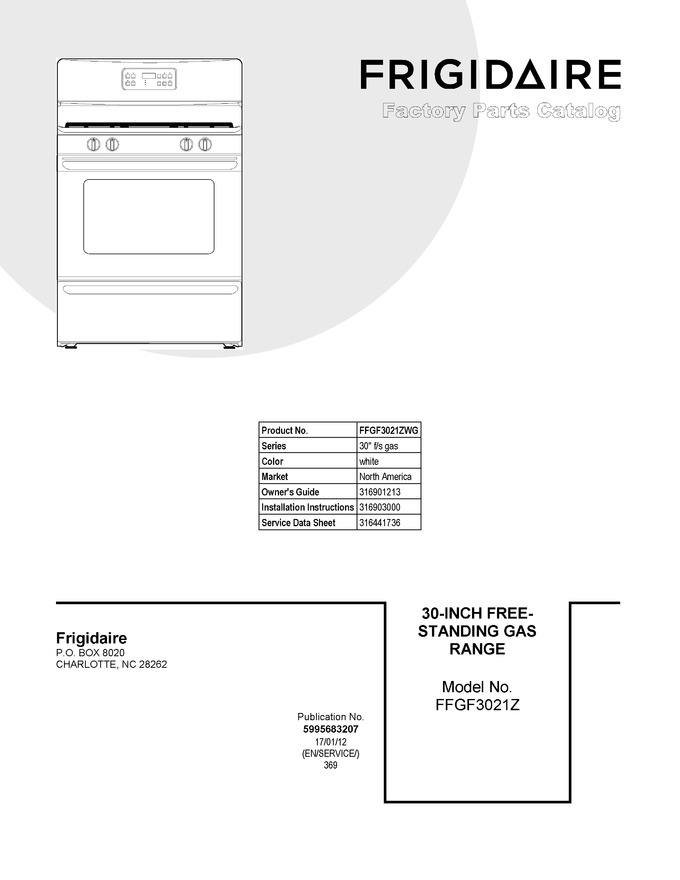 Diagram for FFGF3021ZWG