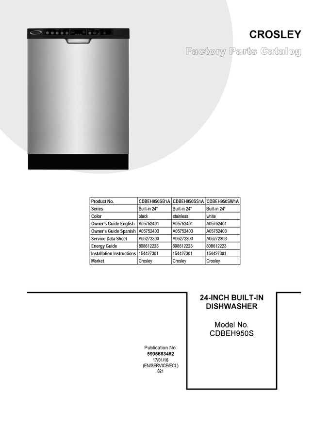 Diagram for CDBEH950SS1A