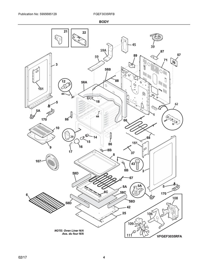 Diagram for FGEF3035RFB