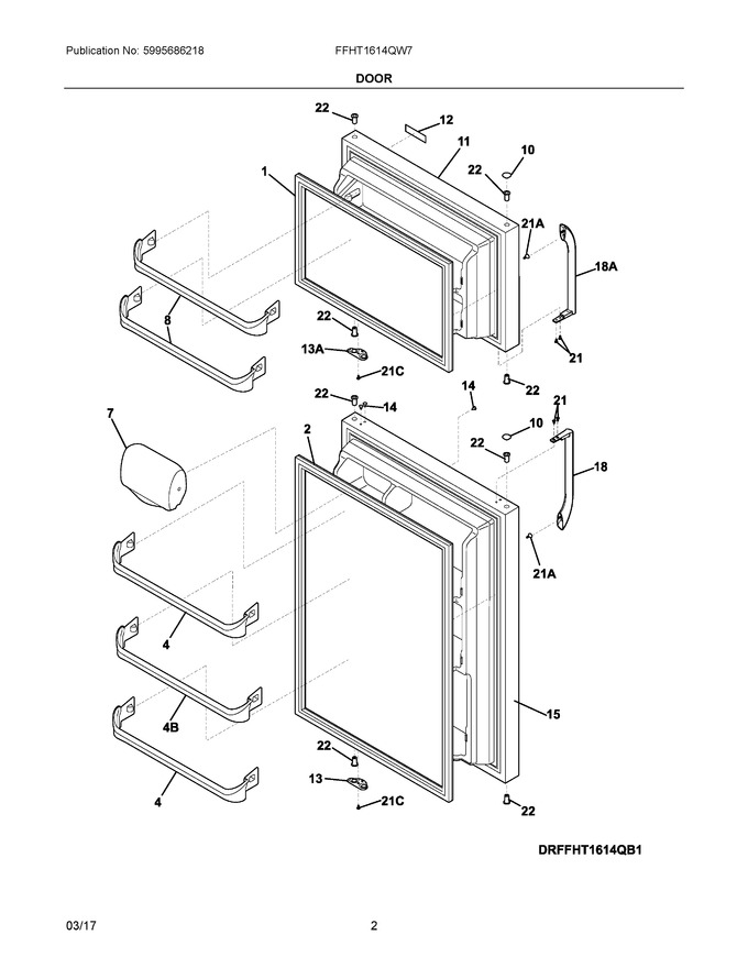 Diagram for FFHT1614QW7