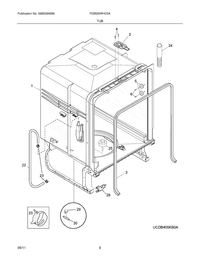 Diagram for FDB520RHC0A