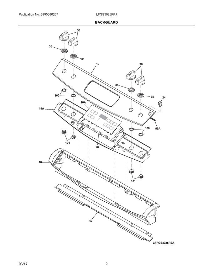 Diagram for LFGS3025PFJ