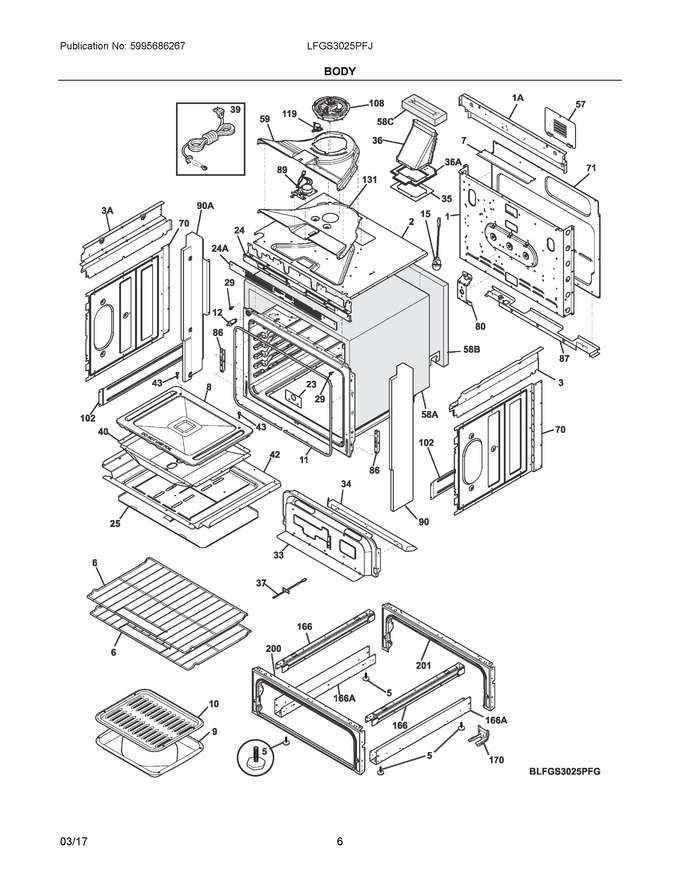 Diagram for LFGS3025PFJ