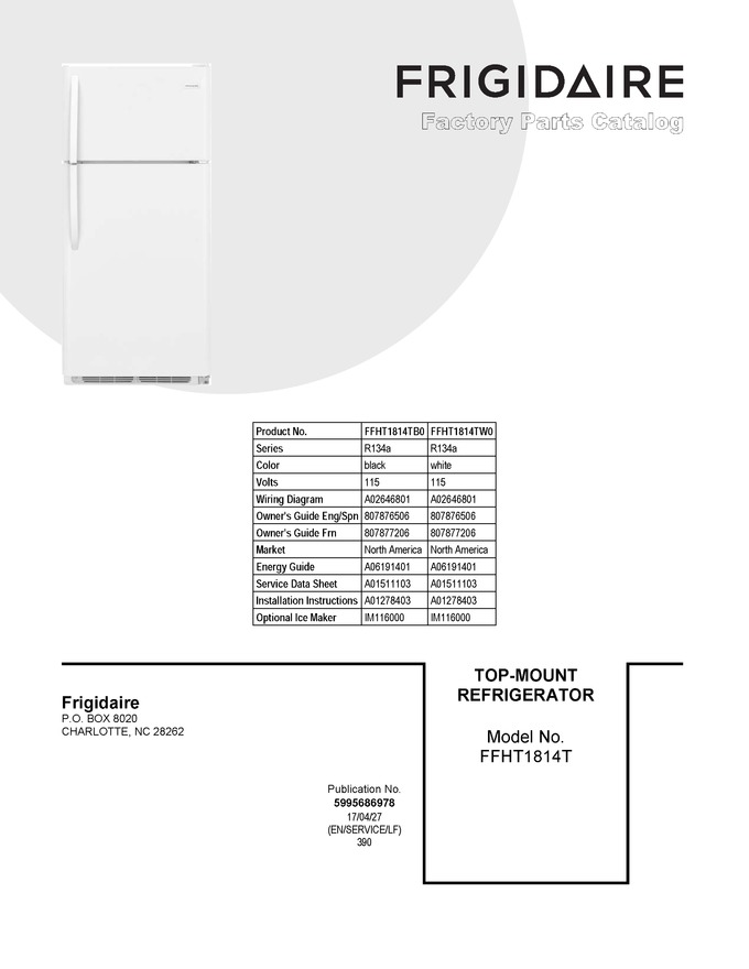 Diagram for FFHT1814TW0