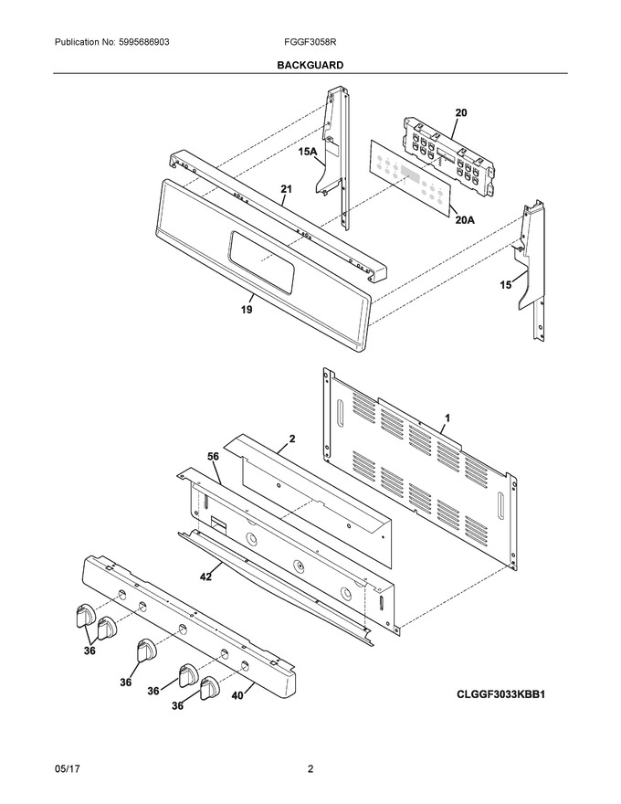 Diagram for FGGF3058RBD