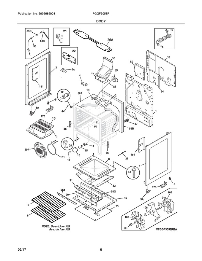 Diagram for FGGF3058RWD