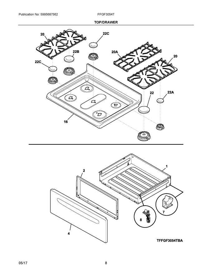 Diagram for FFGF3054TWA