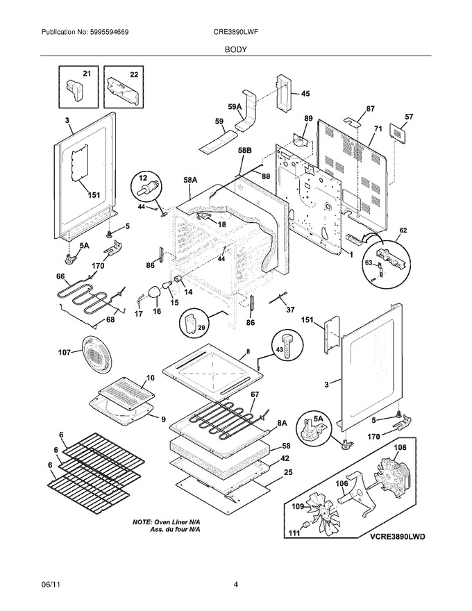 Diagram for CRE3890LWF