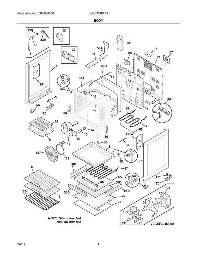 Diagram for LGEF3046TFA