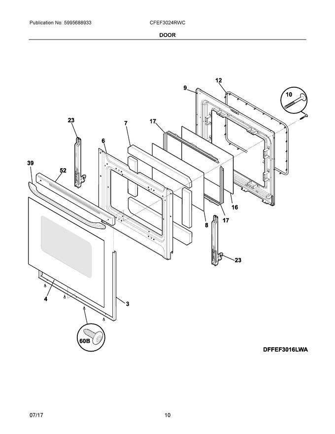 Diagram for CFEF3024RWC