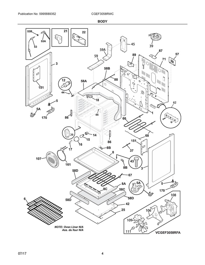 Diagram for CGEF3058RWC
