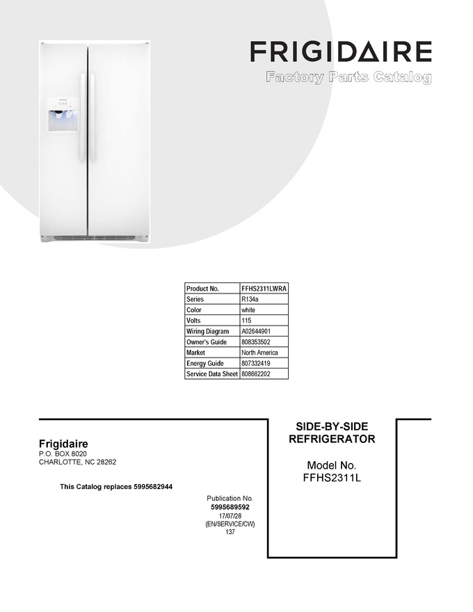 Diagram for FFHS2311LWRA