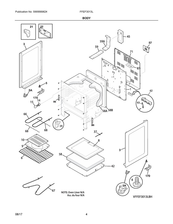 Diagram for FFEF3013LBK