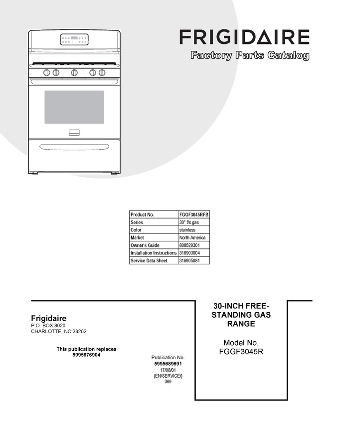 Diagram for FGGF3045RFB