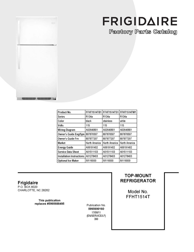 Diagram for FFHT1514TS1