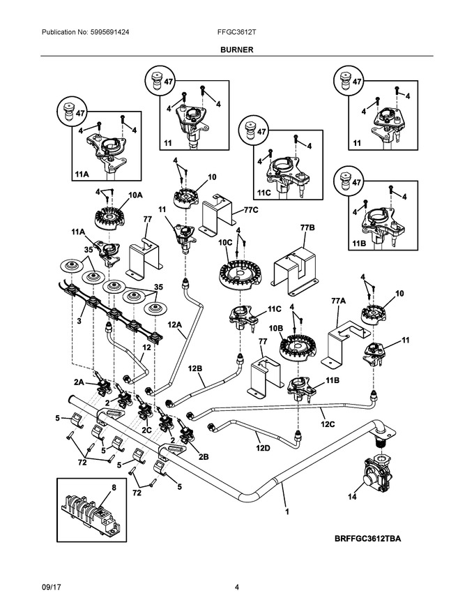 Diagram for FFGC3612TBA