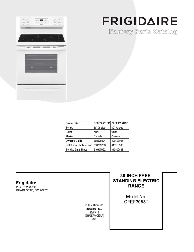 Diagram for CFEF3053TWB
