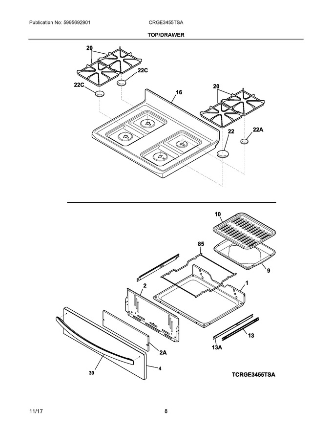 Diagram for CRGE3455TSA