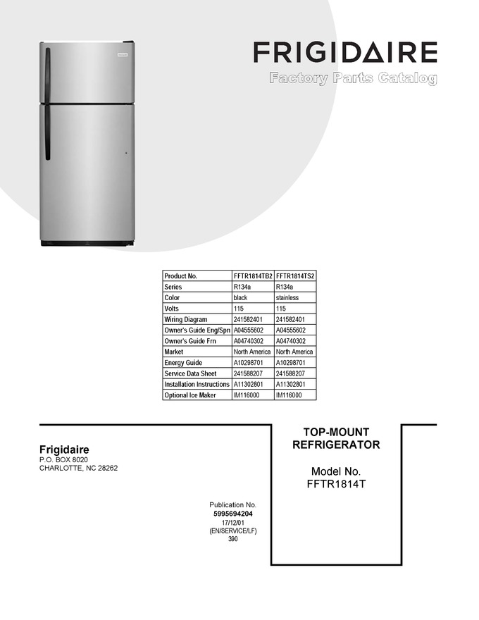 Diagram for FFTR1814TB2
