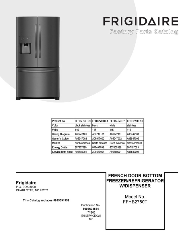 Diagram for FFHB2750TE1