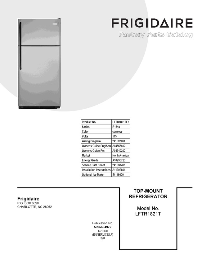 Diagram for LFTR1821TF2