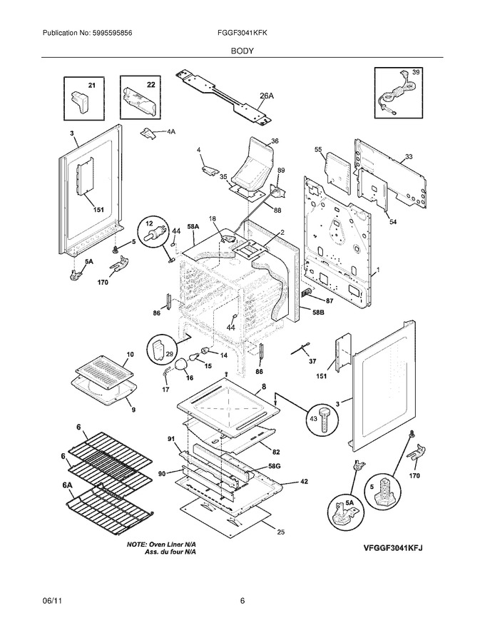 Diagram for FGGF3041KFK