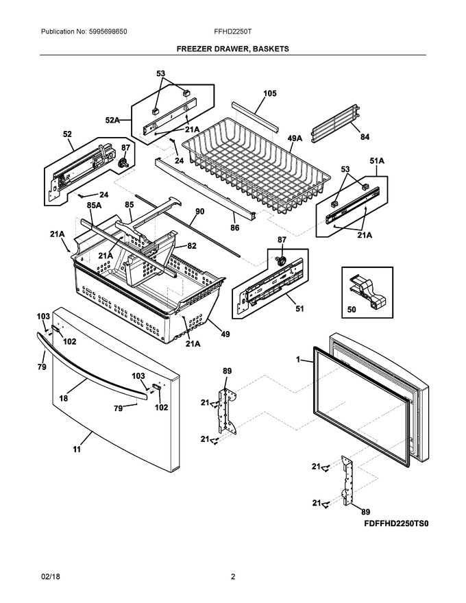 Diagram for FFHD2250TD1