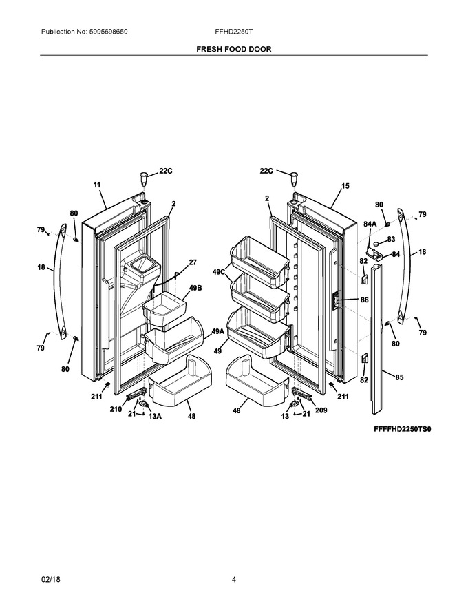 Diagram for FFHD2250TD1