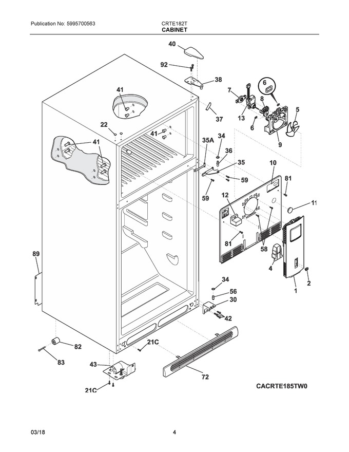 Diagram for CRTE182TW0