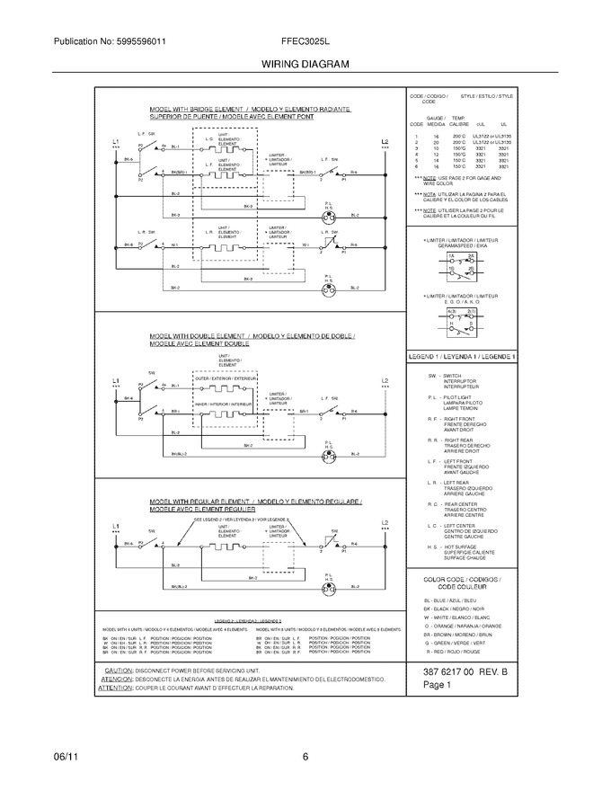 Diagram for FFEC3025LW1
