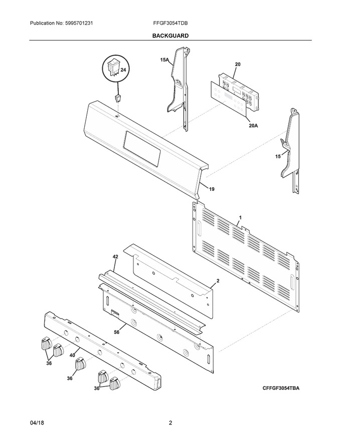 Diagram for FFGF3054TDB