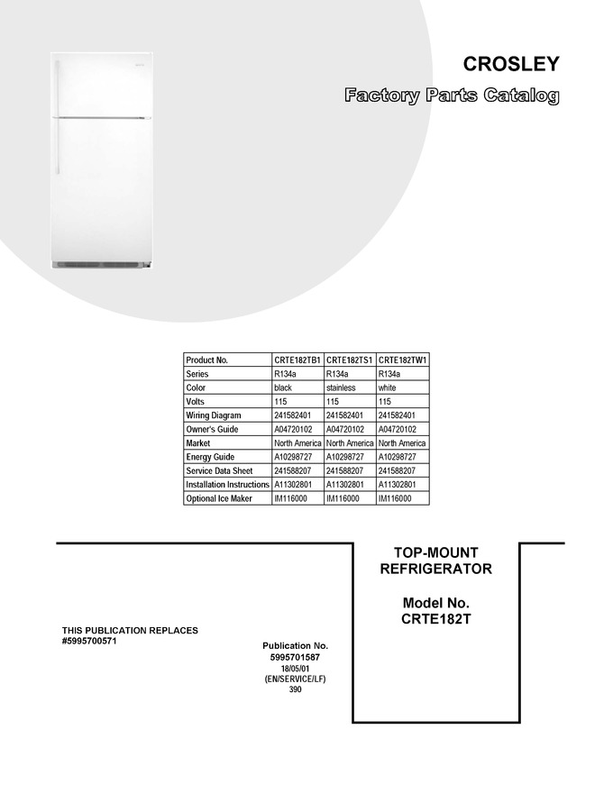 Diagram for CRTE182TB1