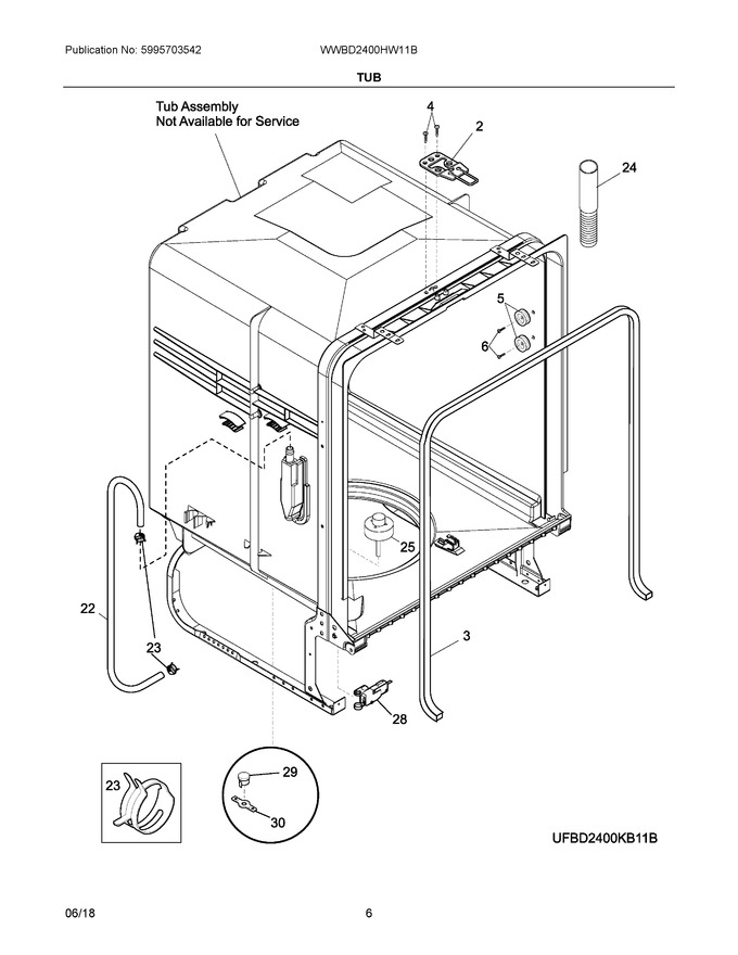 Diagram for WWBD2400HW11B