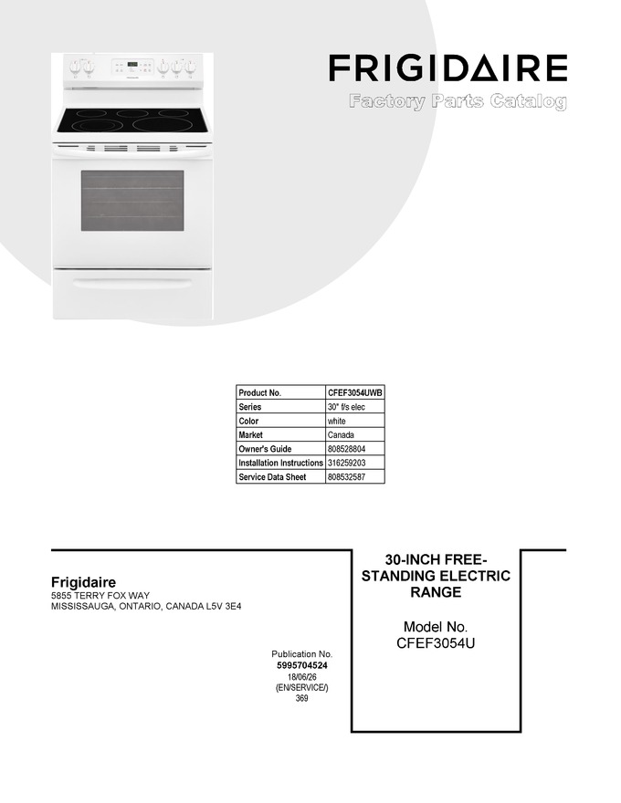 Diagram for CFEF3054UWB