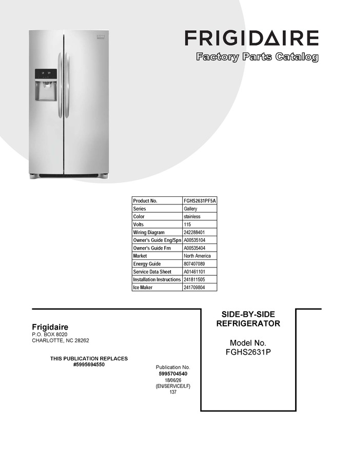 Diagram for FGHS2631PF5A