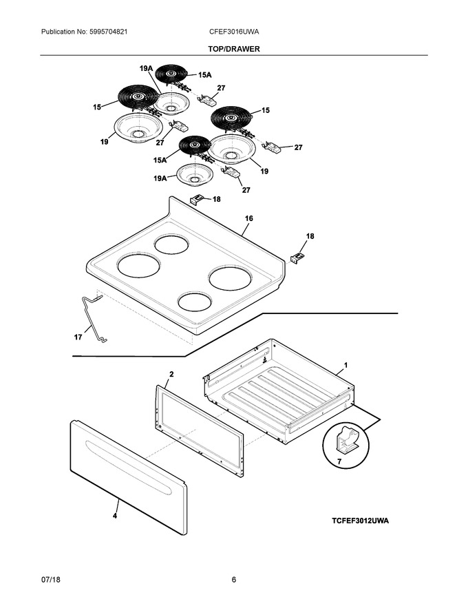 Diagram for CFEF3016UWA