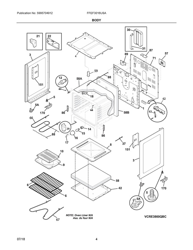 Diagram for FFEF3016USA