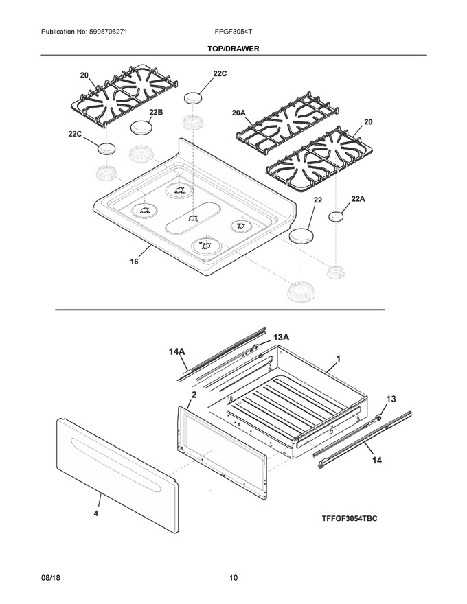 Diagram for FFGF3054TBC