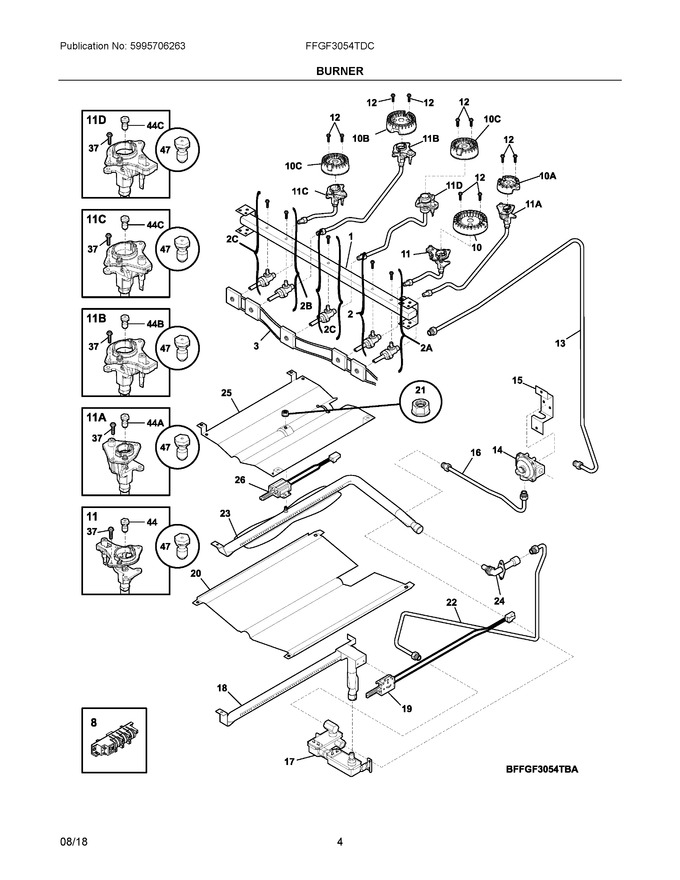 Diagram for FFGF3054TDC
