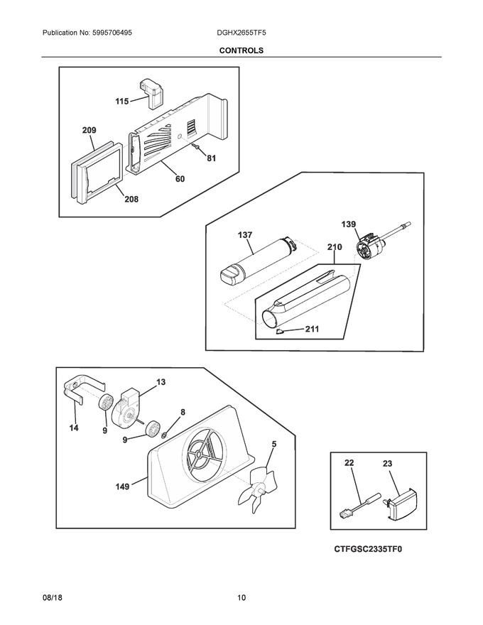 Diagram for DGHX2655TF5