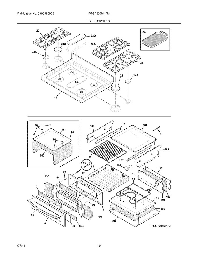 Diagram for FGGF305MKFM