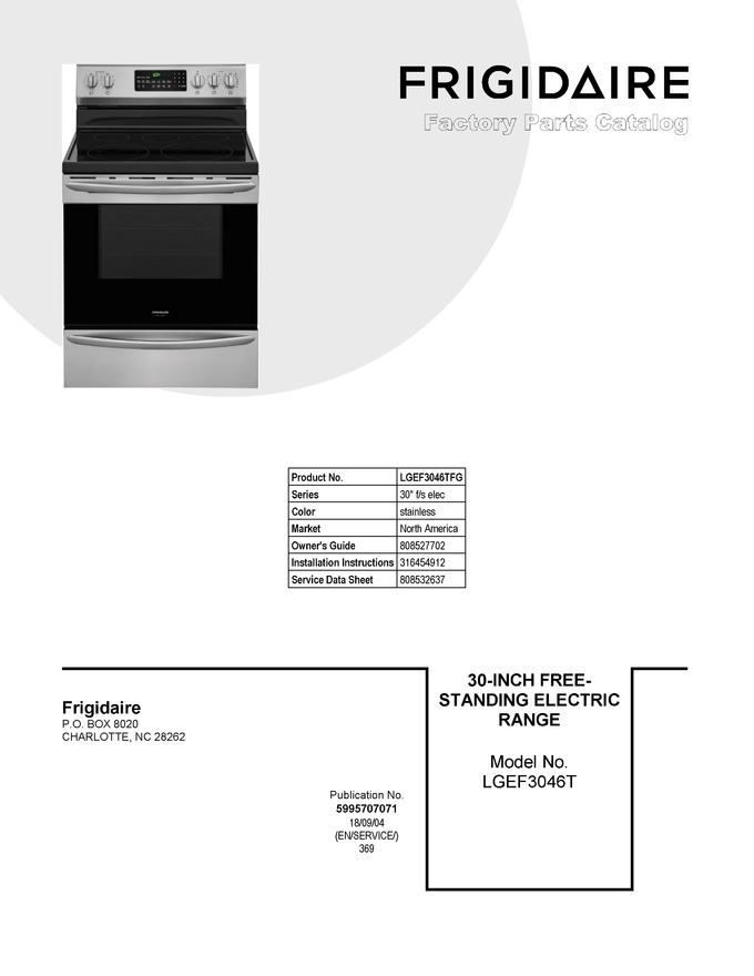 Diagram for LGEF3046TFG