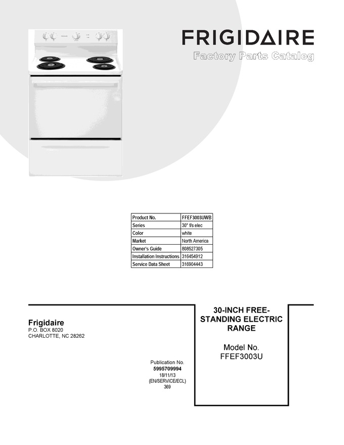 Diagram for FFEF3003UWB
