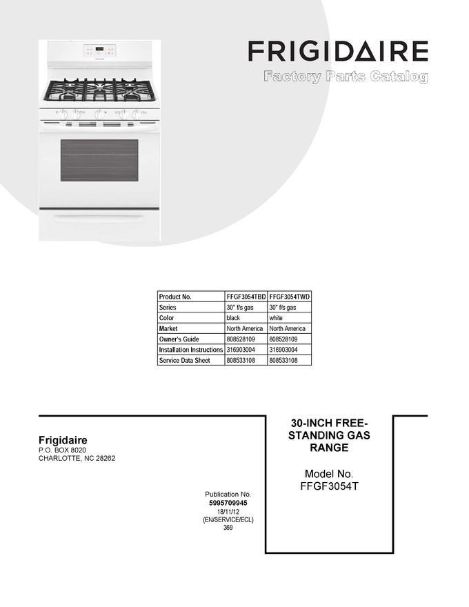 Diagram for FFGF3054TWD