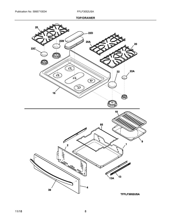 Diagram for FFLF3052USA