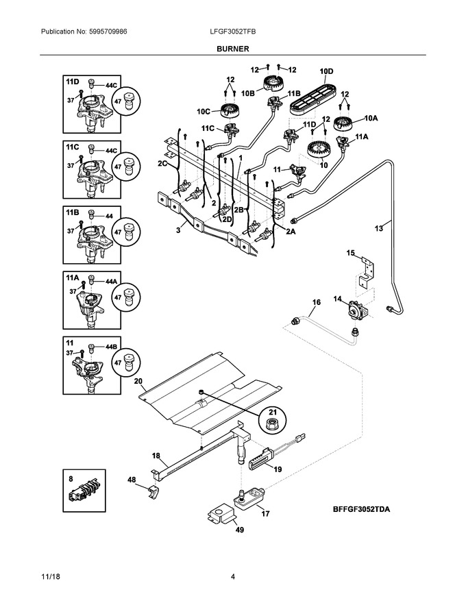 Diagram for LFGF3052TFB