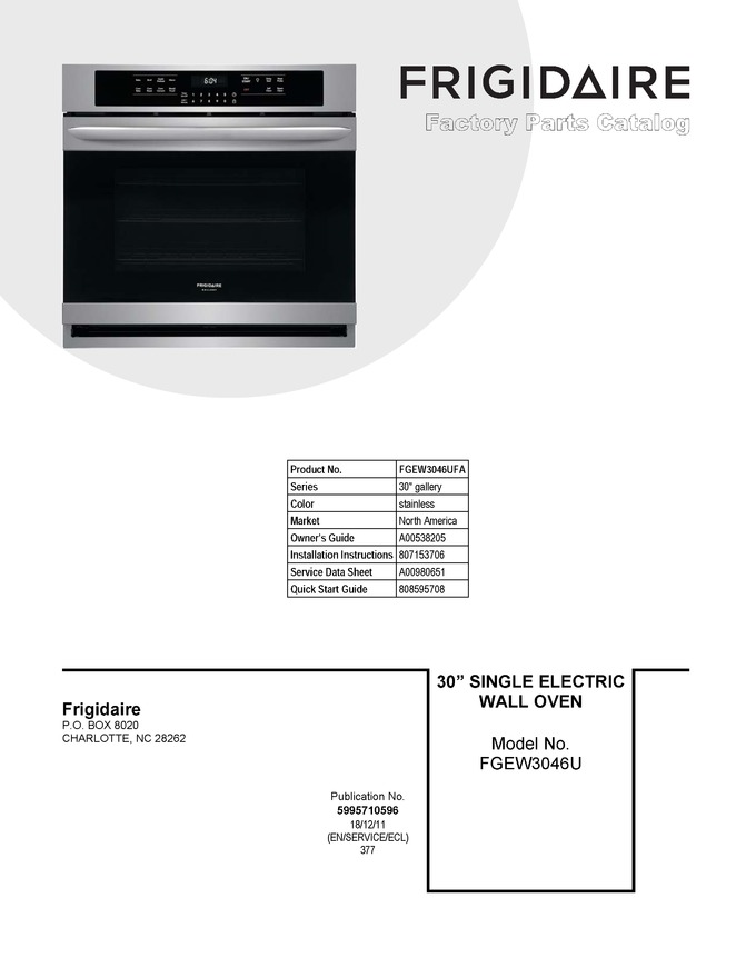 Diagram for FGEW3046UFA