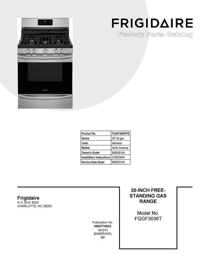 Diagram for FGGF3036TFE