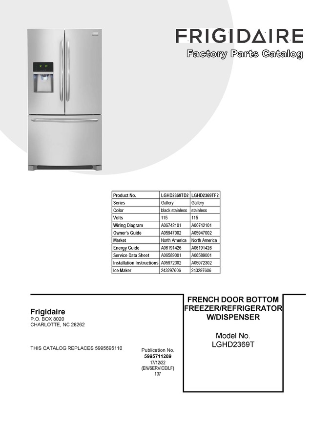 Diagram for LGHD2369TF2